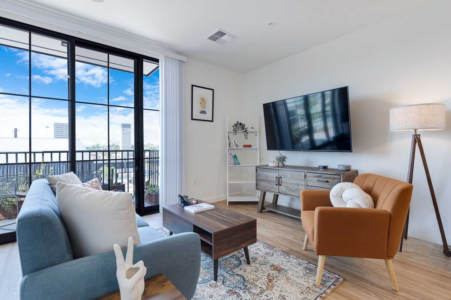 Living Room With Balcony