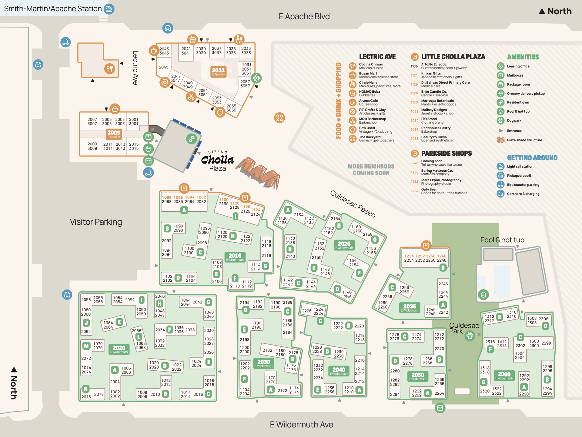 Tempe site plan