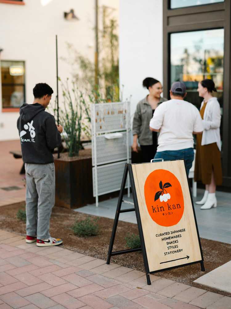 Storefront With People